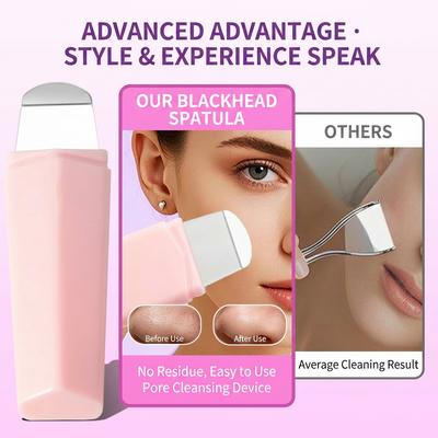 Potable Facial Blackhead Removal Tool Face Scraper For Deep Cleansing Face Spatula Nose Whitehead Remover Skin Care Tool