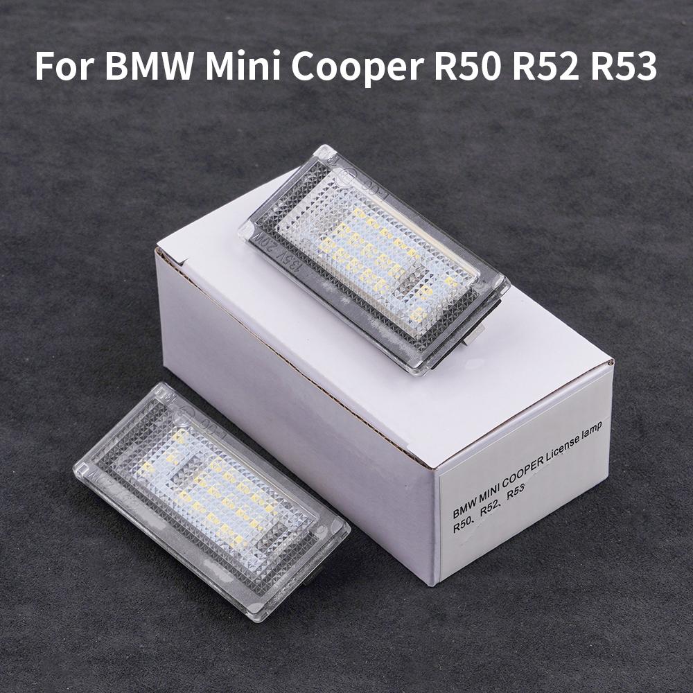 

2 шт. Автомобильный светодиод Мини светодиодная лампа подсветки номерного знака для BMW Mini Cooper R50 R52 R53