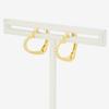 ESTELLE [Official] Women's Silver Yellow Gold Plated Earrings with Cubic Zirconia and Heart Motif, 0776-0072-0000-0000