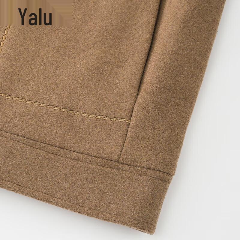 Yalu Men's Padded Wool Blend Casual Short Jacket