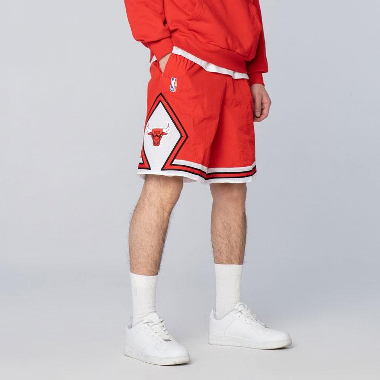 Nike Courtside Heritage NBA Casual Sports Breathable Lace-Up Retro Basketball Shorts Men Bottoms Red CV5597-657
