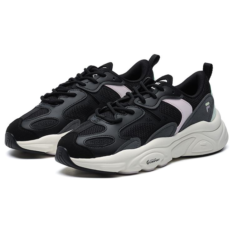 New FILA Mars 2 Mars 2.0 Low Top Chunky Sneakers Women's Black Gray F12W124156FBD