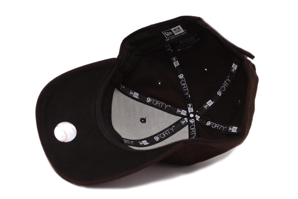 New Era 9FORTY MLB San Diego Padres One Size Fits All Cap, Brown,