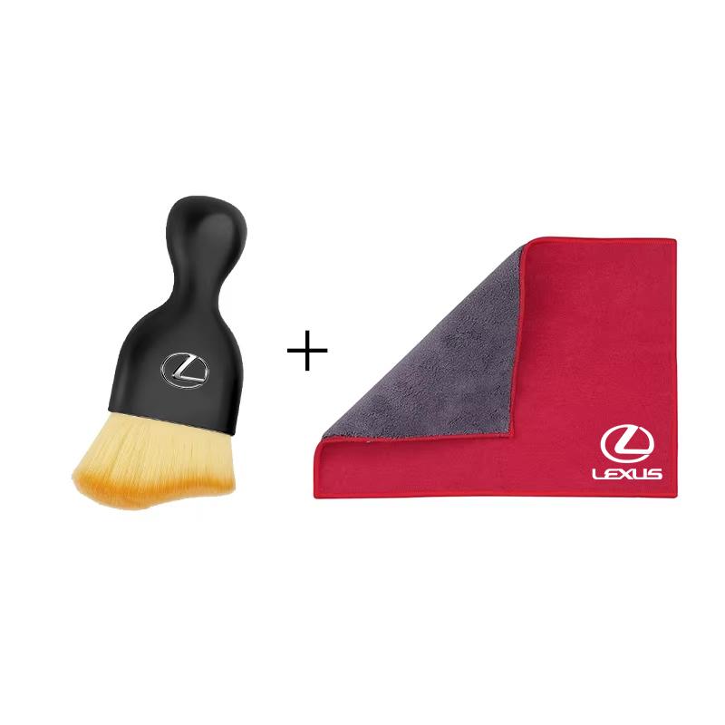 WDM2 2026 Hot Interior Stickers 1Pcs Suede Fleece Microfiber Towel Car Cleaning Rag Cloth For Lexus LS LC RZ IS350 ES300 GS350 CT200h