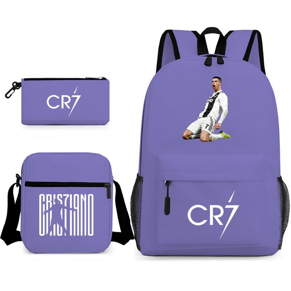 Stitc Cartoon Full Print Backpack Student Bag Pencil Case Two-Piece Set Children'S Backpack