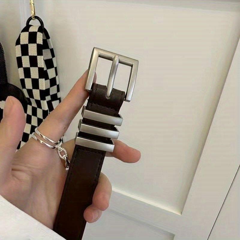 Canvas Womens Fashionable Belt In Retro Black Color With Unique Design Perfect For Casual And Looks Stylish