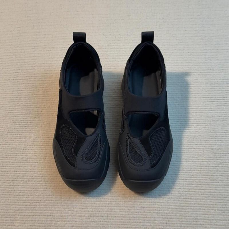 Self-kept Version~ Thick-soled Inner Height Increase Outer Wear Sports Mary Jane Shoes Women's Word with Thick-soled Round Head Lazy Single Shoes