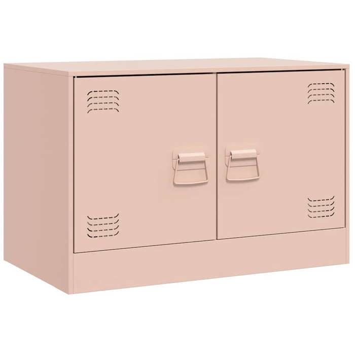 VidaXL TV Stand Pink 67x39x44 Cm Steel, TV Bench, TV Unit, Multimedia Unit, TV Sideboard, Hi-fi Unit, Center of 841633