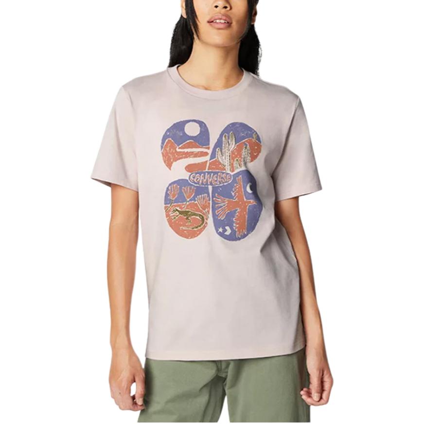 Converse T Shirt Women s Light Brown 10023731-A02 XS