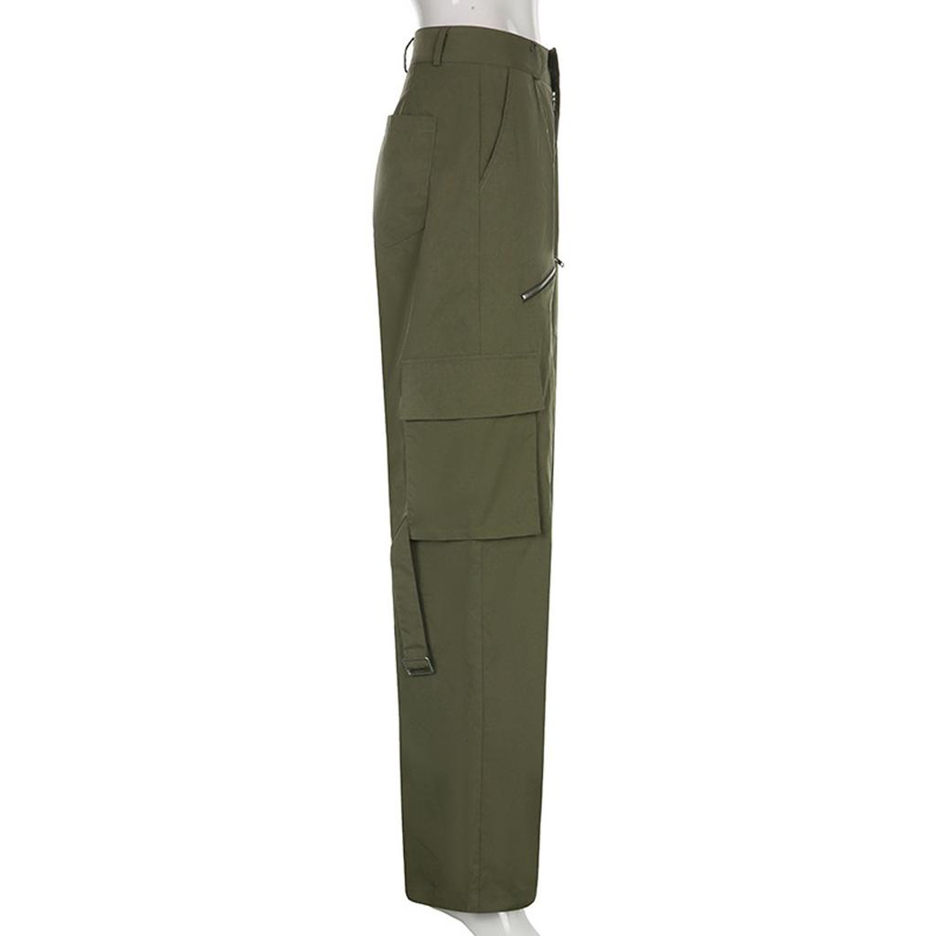 Baggy-Cargohose für Damen, Streetwear, Hip-Hop-Jogger, Jogginghose, lässige, lockere Hose mit weitem Bein