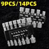 9-Piece Hex Socket Bit Set: Electric Air Wrench & Automotive Repair Tools