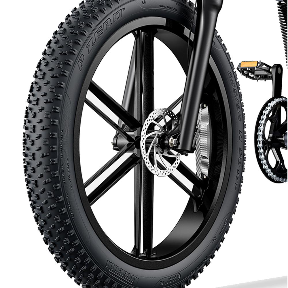 Engwe X26 1000W Foldable Eleactric Bike 48V29.2Ah Long Range Pedelec, Hydraulic Disc Brakes, 26×4.0 Snow Tire for City Commuter & Outdoor Adventure