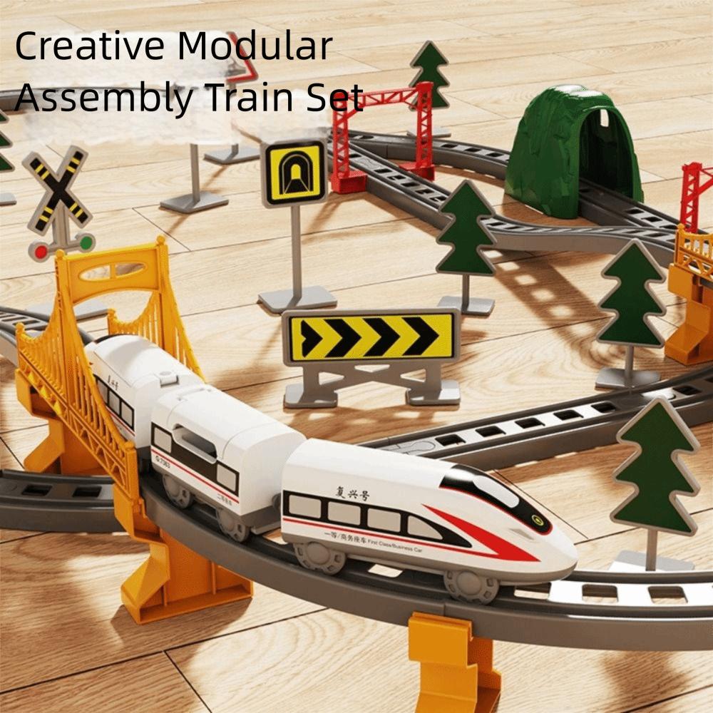 Assembling Design Electric Train Electric Powered Educational Model Set Children's Toys