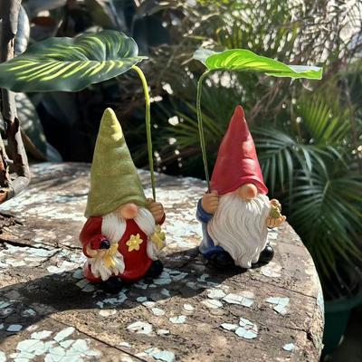 1PCS Resin Funny Gnome Dwarf Statue Mini Doll Micro Landscape Garden Lawn Ornament Outdoor Statues Home Decor Garden Gnome