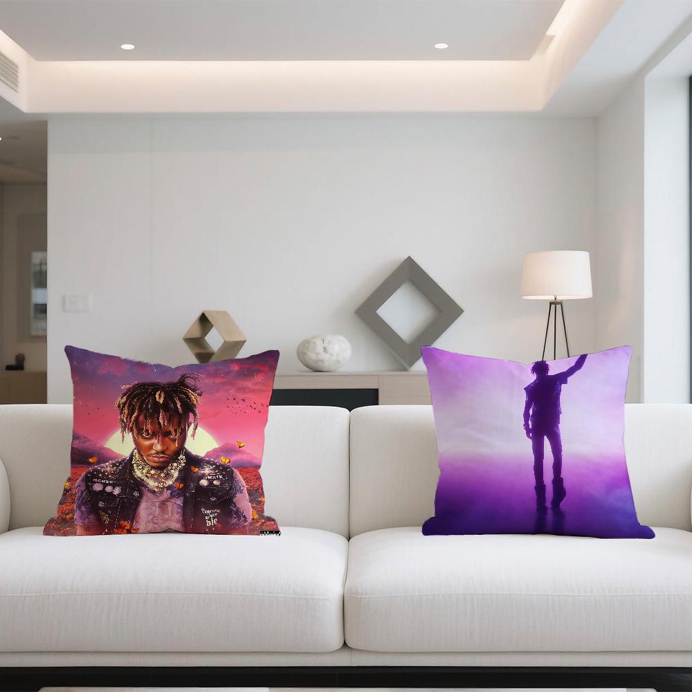 Rapper J-Juice W-WRLD povlak na polštář Oboustranně potištěný Polyesterový povlak na polštář Vzor Dekorativní zip Povlak na polštář