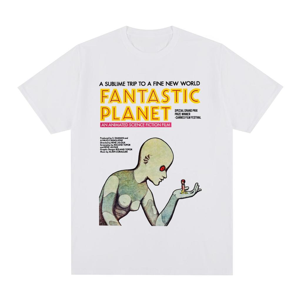 Fantastic Planet Vintage T-Shirt Anime Hip Hop Baumwolle Harajuku Streetwear 70er Kultfilm Herren T-Shirt Neues T-Shirt T-Shirt Damen Tops
