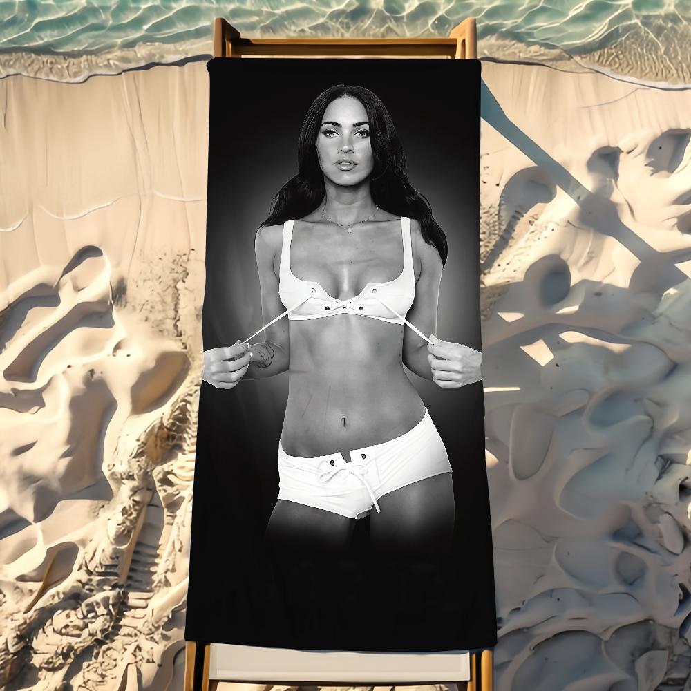 Actor Megan Fox Towel Beach Towel Travel Lightweight Skin Friendly for Pool Beach Camping Cruise Summer