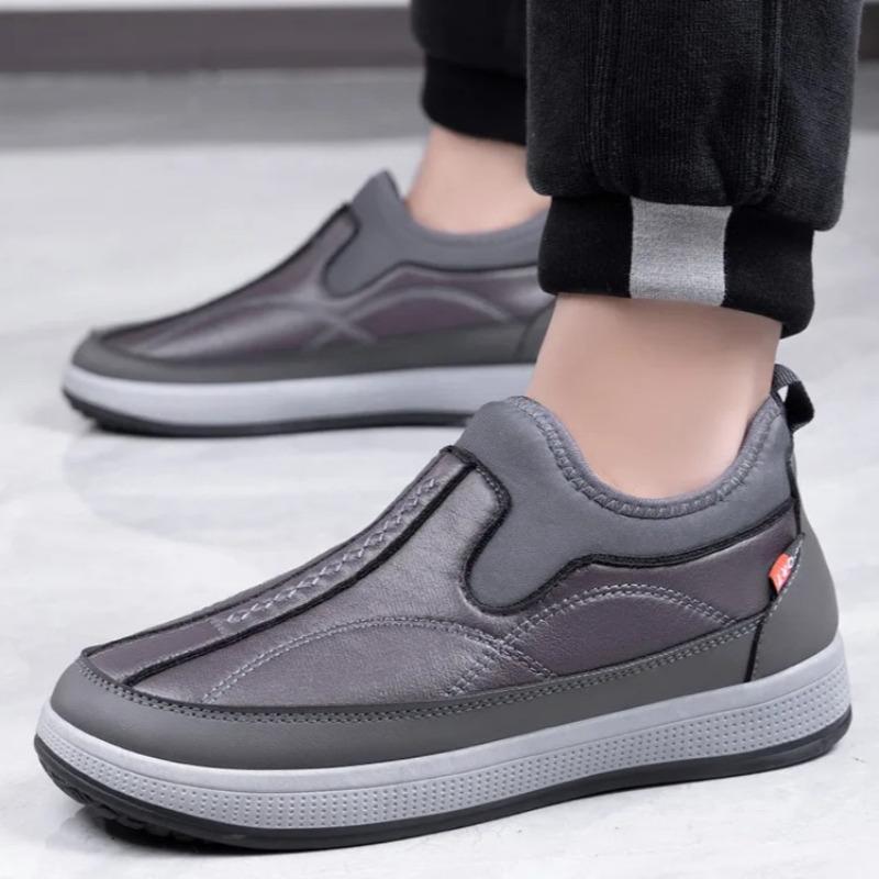 Winter Men's Shoes Outdoor Waterproof Snow Boots Plush Warm Cotton Boots Fashion Casual Ankle Boot Winter Men Boots Botas Hombre