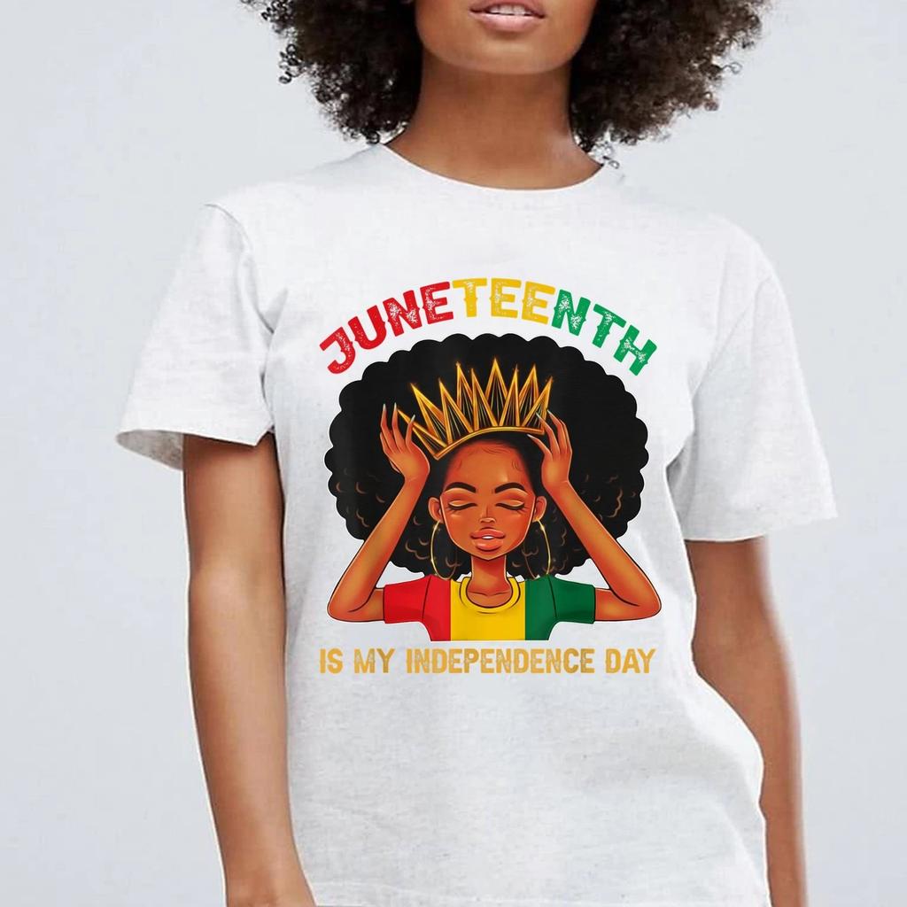 Retro Black Queen Tee, Juneteenth is My Independence Day Tee, Juneteenth Gift