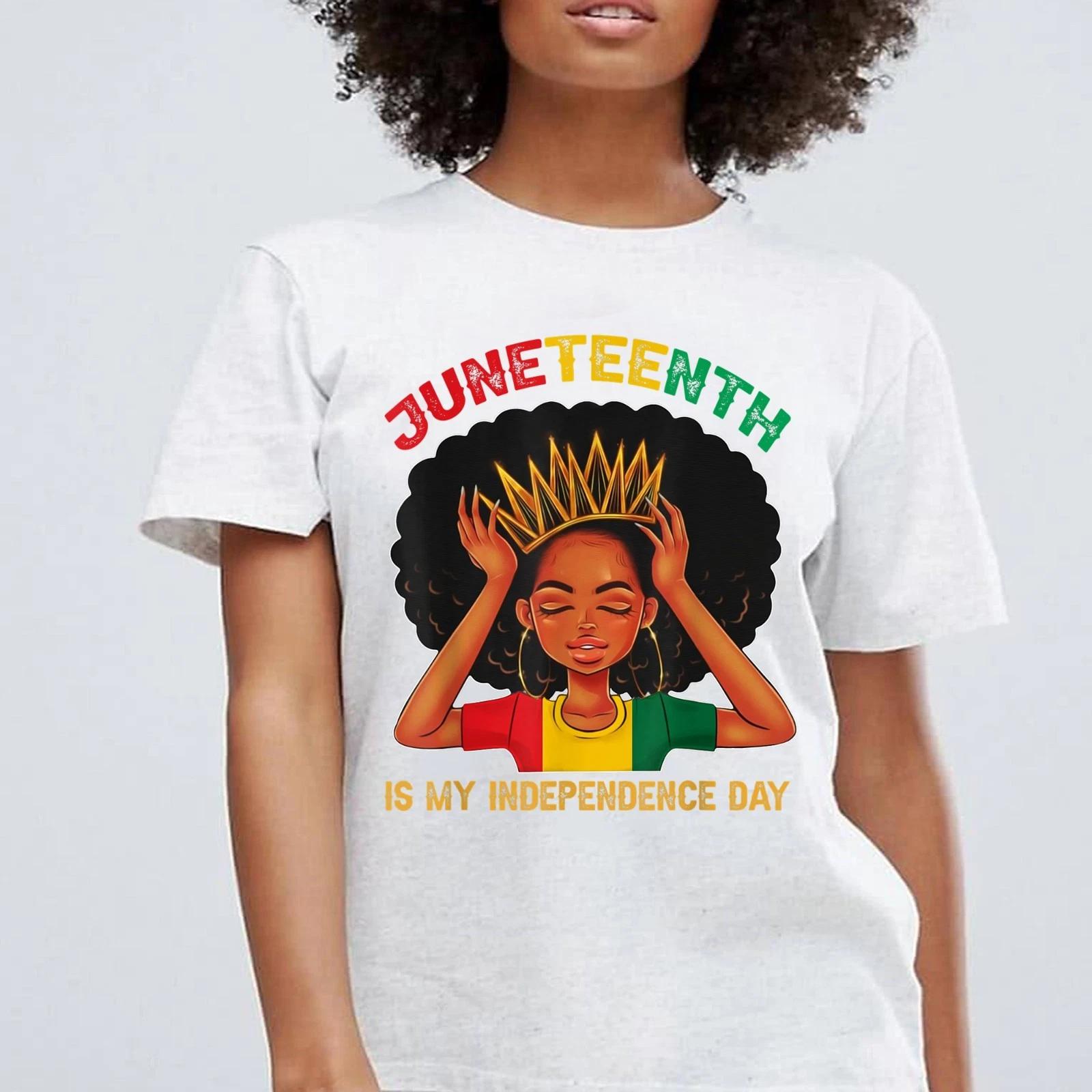 Retro Black Queen Tee, Juneteenth is My Independence Day Tee, Juneteenth Gift M