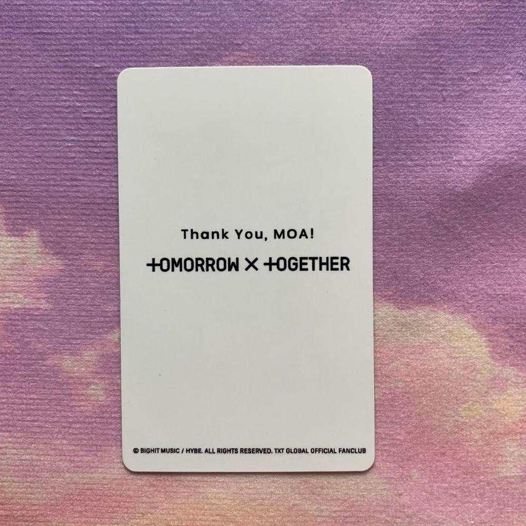[USED] TXT New Membership FC Exclusive Fan Club Benefits Taehyung Trading Card