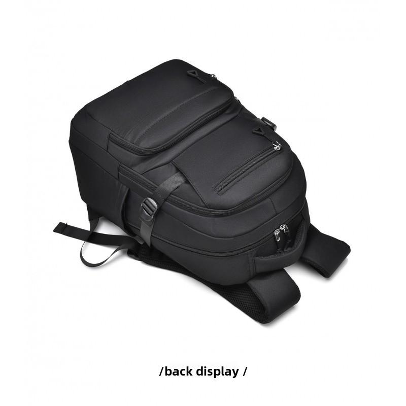 Versatile Solid Color New Style Unisex Daily Campus Large Capacity Travel Backpack Water-Resistant Fashionable Double Shoulder Bag