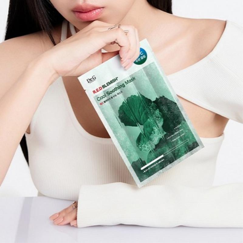 Dr.G Red Blemish Cool Soothing Mask 30g*10 Sheets (1 Pack)