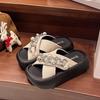 Thick-soled cool slippers women's new summer outer wear fashion high-end sense beautiful temperament going out beach shoes