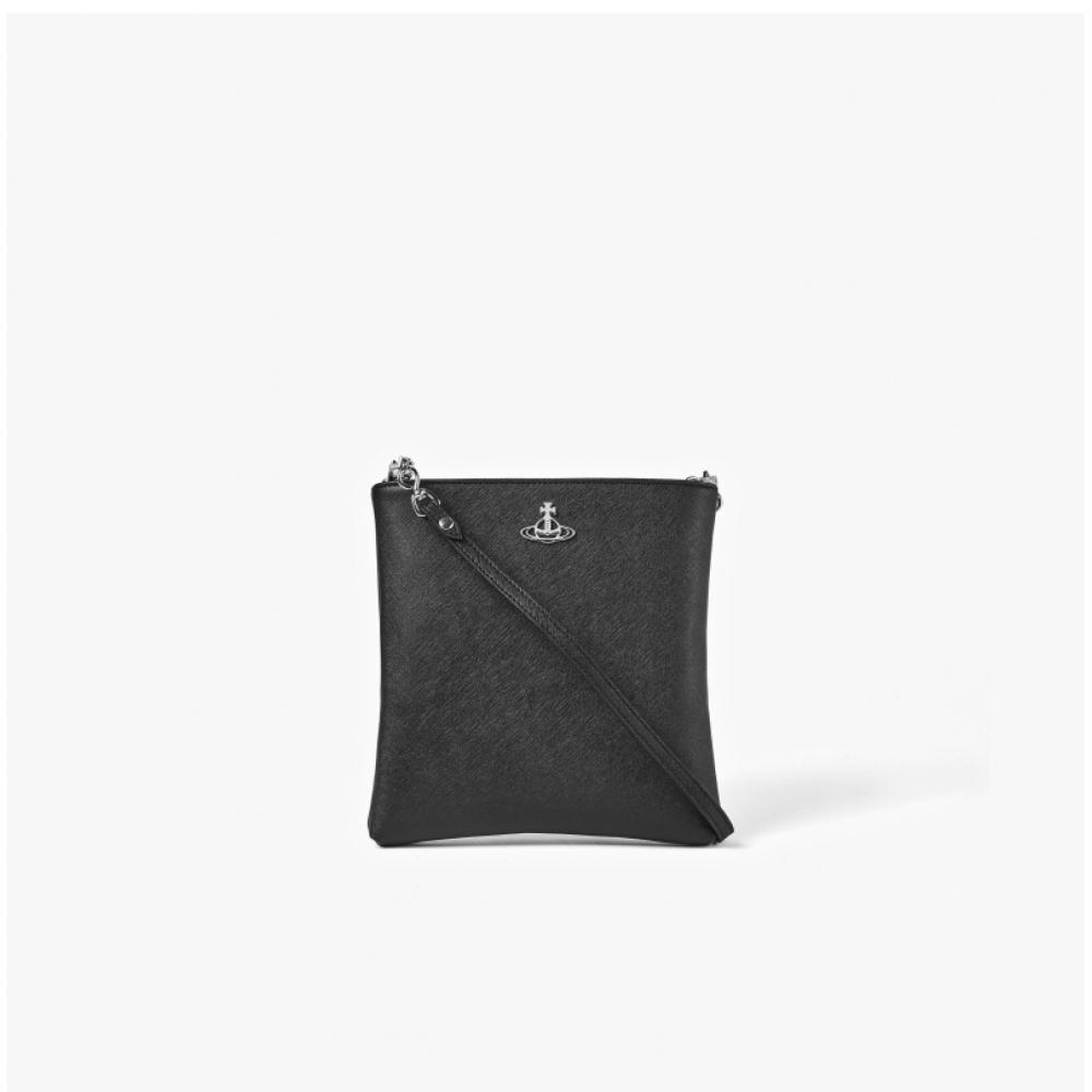 Vivienne Westwood 48030008u S0021 N401 Squire Saffiano Square Chain Crossbody Bag
