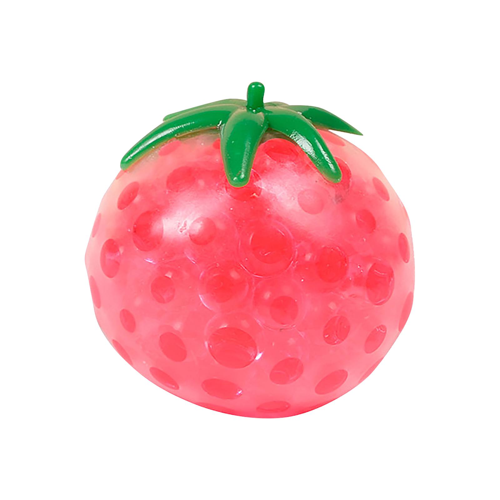 

Soft Rubber Beads, Tomato-shaped Stress-relieving Toy For Children, Fruit-shaped Ball. One Size
