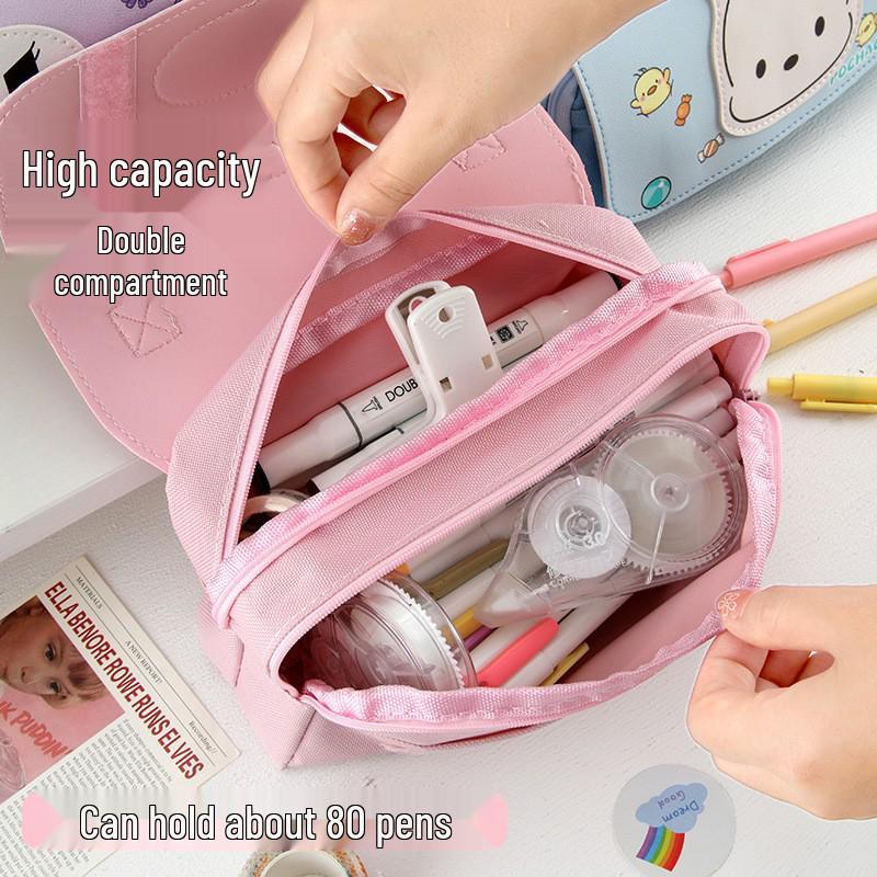 Sanrio Kuromi My Melody Pompompurin Large Capacity Cartoon Pencil Case