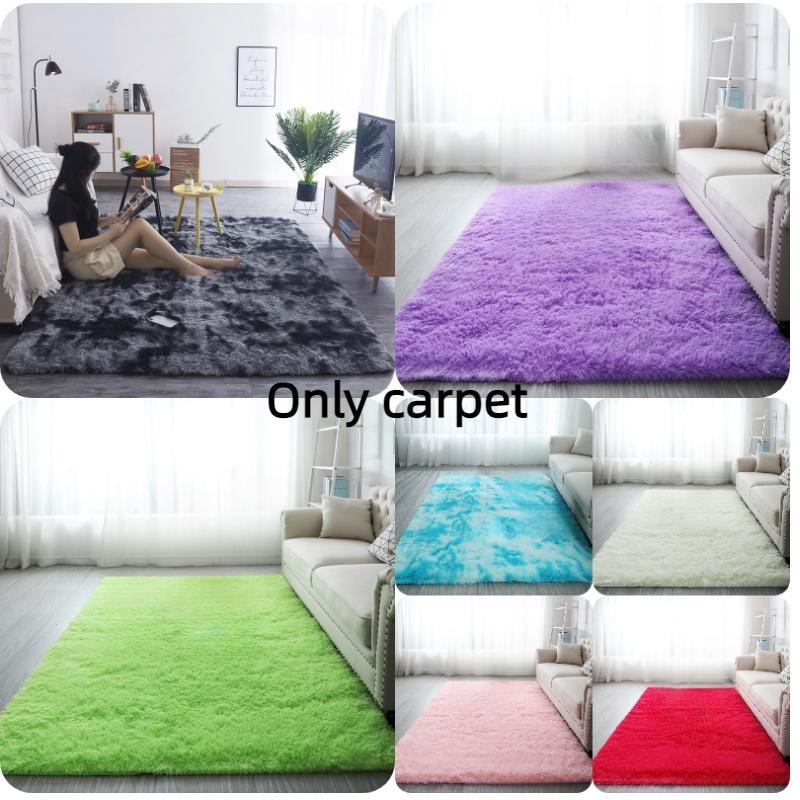Stain-resistant Polyester Fiber Carpet For Girls' Bedroom And Living Room Decor