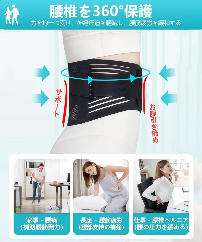 Flynow Lumbar Support Lower Back Pain Lumbar Corset and Supervised by a Physical Lumbar Support for Suffering Lumbar and Lower Back Pain Ideal for and