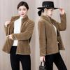 Autumn and Winter Thickened Double-sided Coral Fleece Jacket Women Plus Velvet Warm Polar Flannel Long-sleeved Large Size