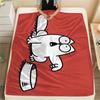 1Pc Simon‘s Cat Print Flannel Blanket, High Quality Comfortable for All Seasons, Home Decor, Warmth and Comfort, Perfect for Christmas GiftS
