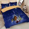Luxurious Father Christmas Duvet Cover Pillow Cases Santa Claus Quilt Cover Bedding Set