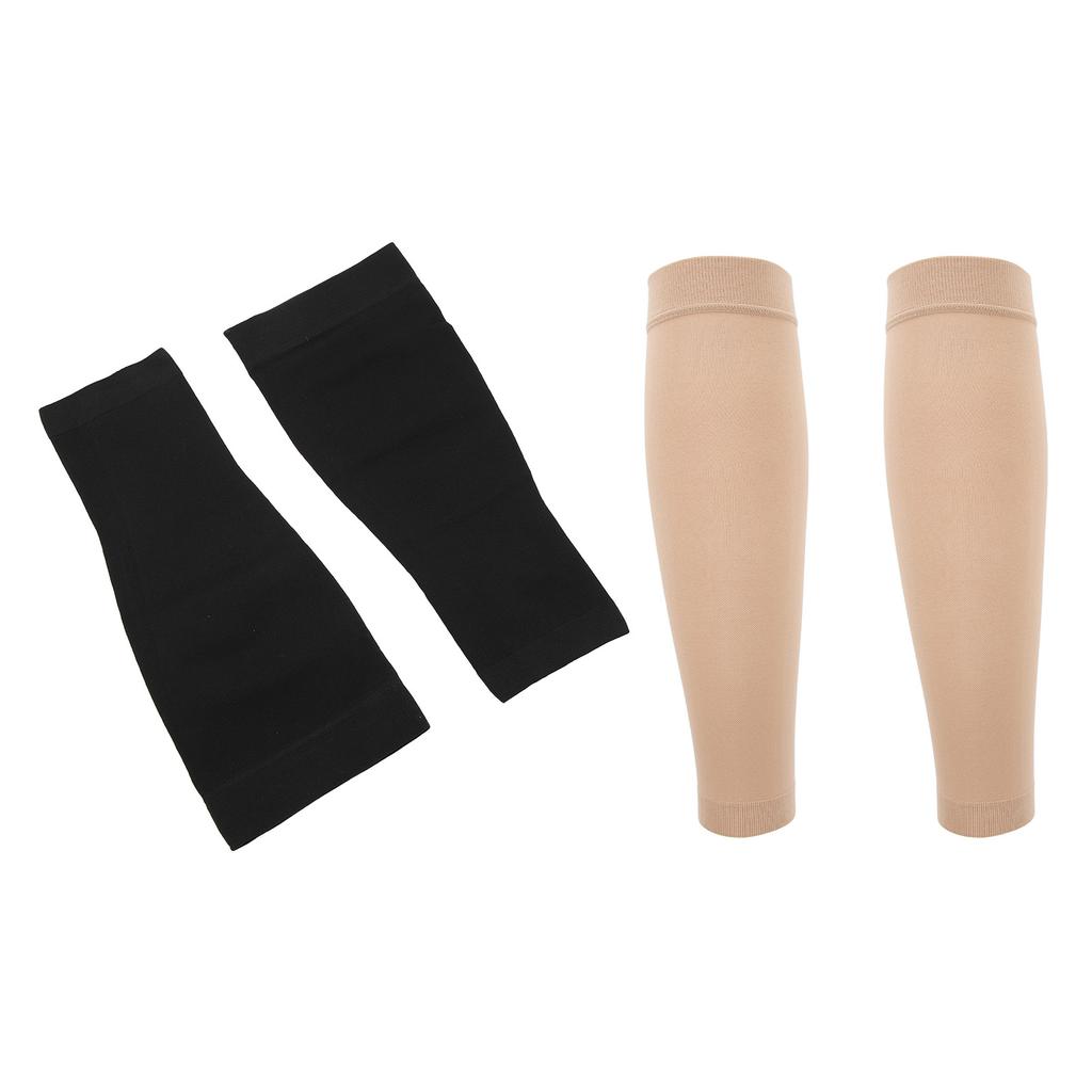 Calf Compression Sleeve Nylon Polyurethane Flexible 1 Pair Leg Calf Compression Sleeves Breathable  for Workout