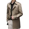 2025 Spring/Autumn High-End Casual Windbreaker: Light Business Lapel Jacket with Patch Pockets for Youth & Middle-Aged Men