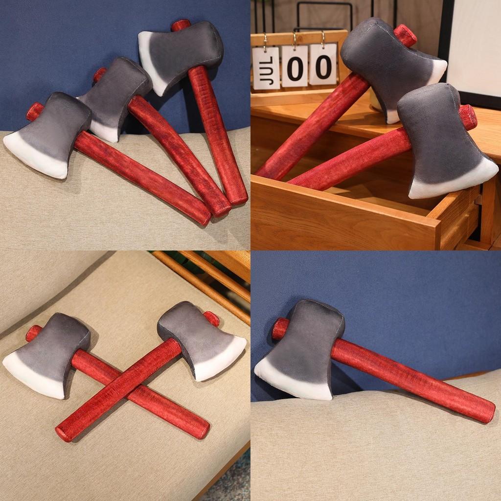 Plush Axe Toy Prank Gift Friend Photo Realistic Prop Collectibles Decoration