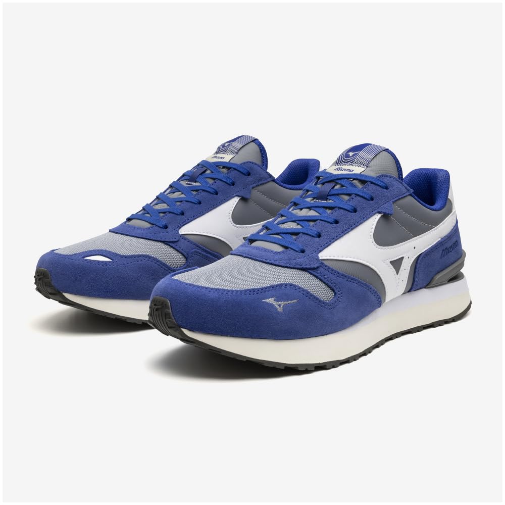 RB87 Sporty Gray X White X 2E [Mizuno] Sneakers, Casual, Commuting, School, Lifestyle, Stylish, Blue, 23.5 Cm,