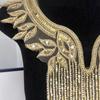 Clothes Patches Luxury Beads Applique Delicate Fashion Embroidery Applique Handmade Elegant Applique Patches Prom Dress
