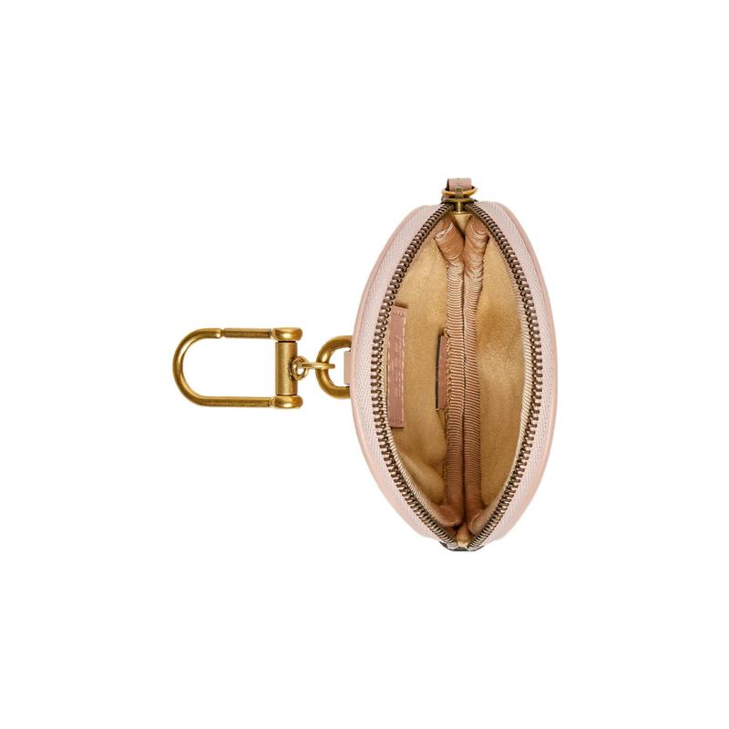 Gucci GG Marmont distressed vintage gold hardware V-shaped quilted leather coin purse mini women's white