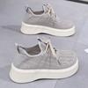 Summer Breathable Women's Casual Shoes New Mesh Ankle Platform Sneakers Comfortable Soft Sole Wear-resistant Walking Shoes 2025