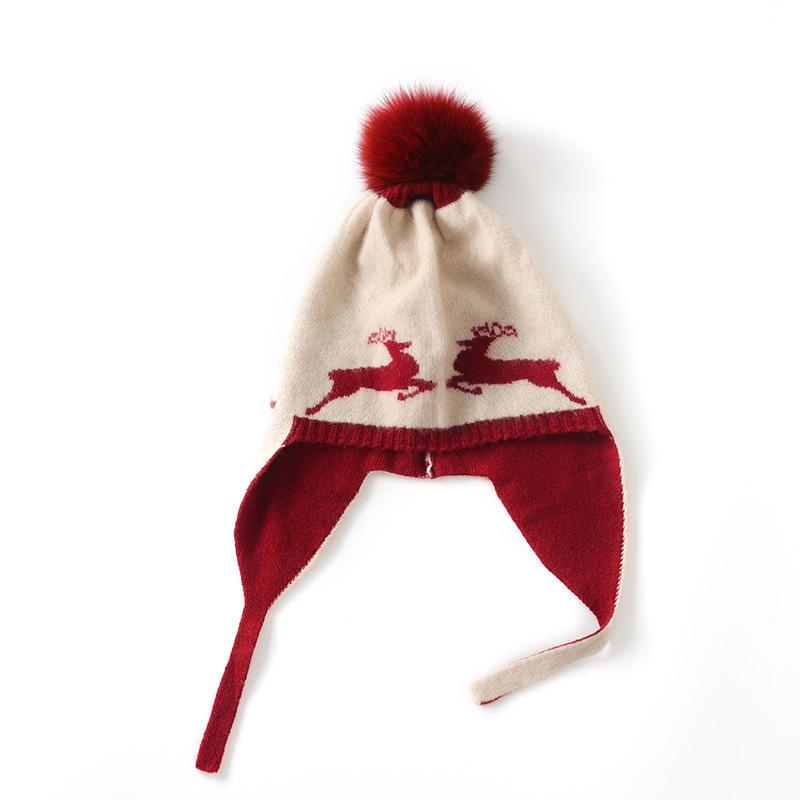 Soft Cashmere Hat Autumn and Winter New Style Unisex Casual Ear Protection Color Matching Hat Fashionable Knitted Hat