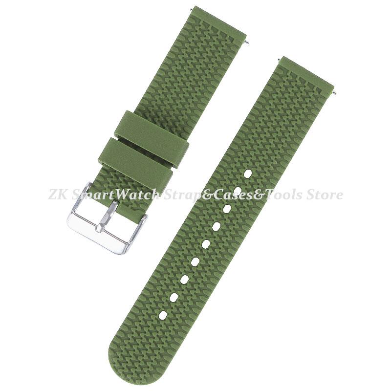 Universelle Uhrenarmbänder 22mm 20mm Schnellverschluss Silikonband Weiches Gummi Armband für Huawei Samsung Xiaomi Amazfit Smartwatch