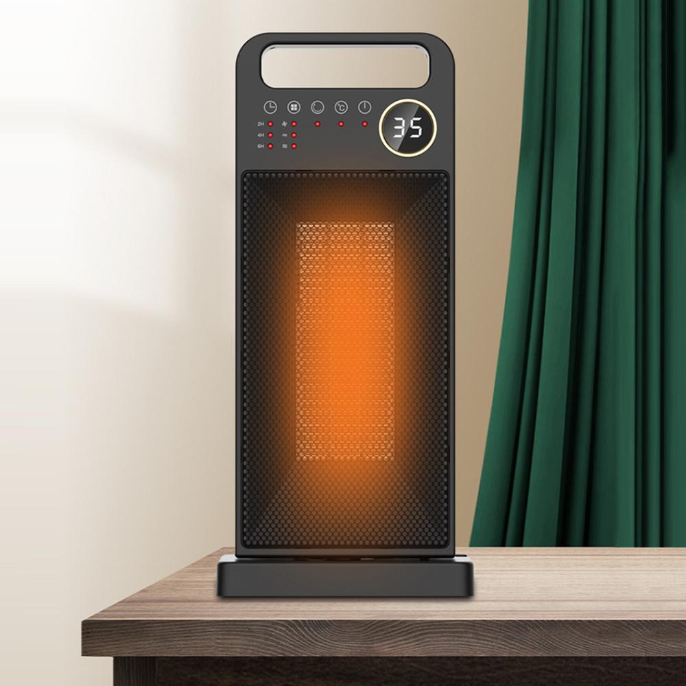 Heater Household 3 Speed Touch Screen Remote Control Mini Electric 1500W High Power 12H Timing Intelligent Shutdown