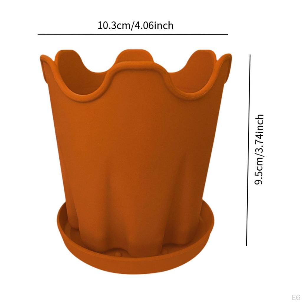 Blumenpot Plant Containers with A Tray Multi -purpose Flower Container Drainage Hole for