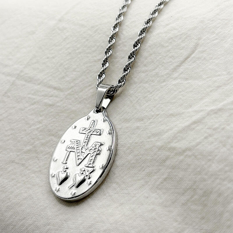 Miracle Medal Necklace, Medal of the Holy Spirit, Miracle Medal, Catholicism
