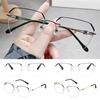 Blue Ray Blocking Anti-Blue Light Reading Glasses Eye Protection Business Square Eyeglasses Ultralight Metal