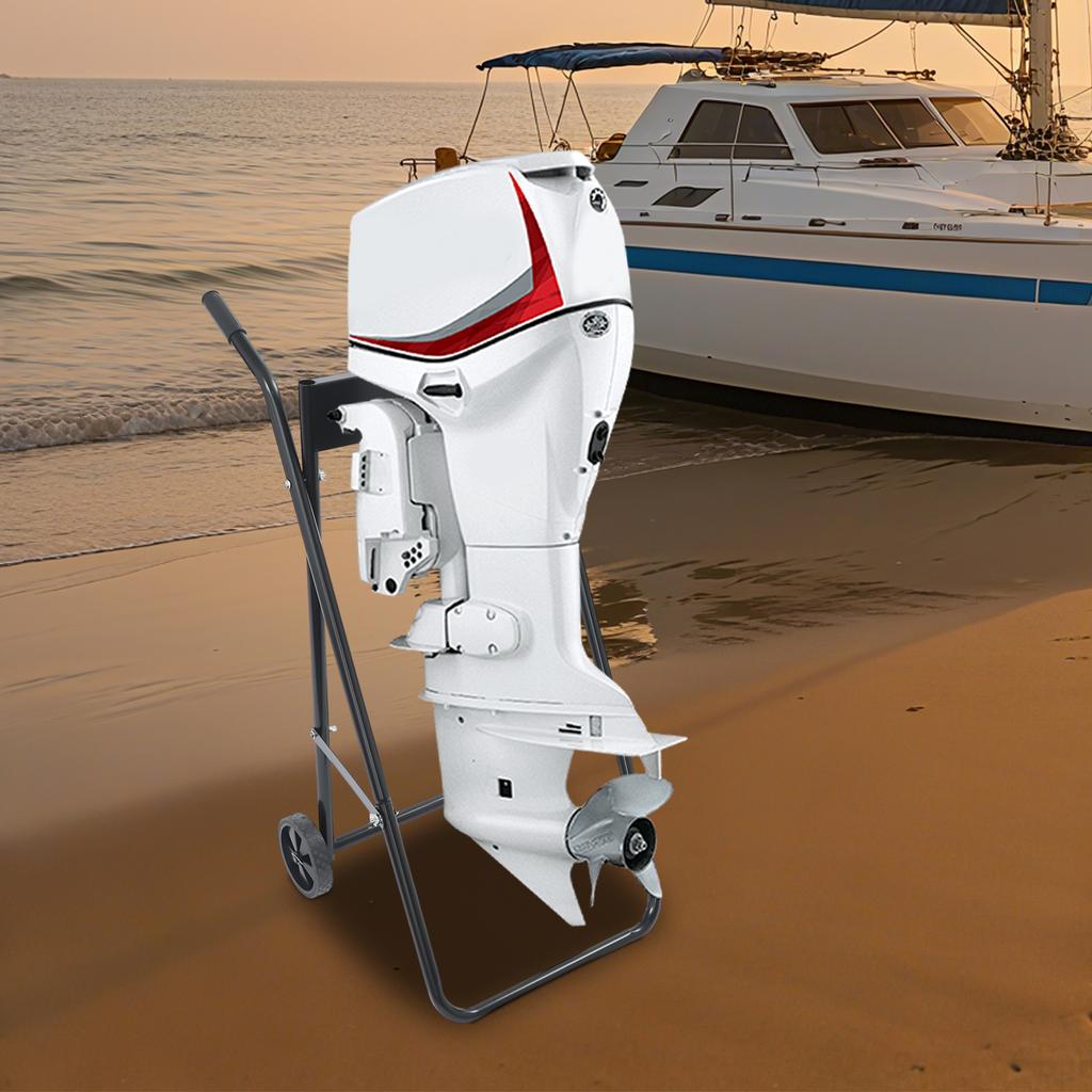 Outboard Boat Motor Cart, Engine Carrier, Multi Purposed Engine Stand, Foldable Boat Engine Dolly for Motors up to 30HP
